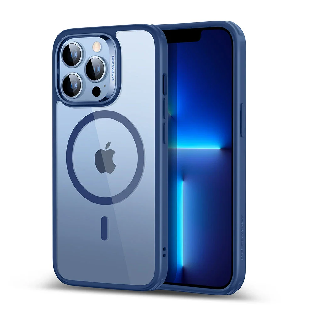 iPhone 13 Pro Classic Hybrid Case (HaloLock) - Clear Blue