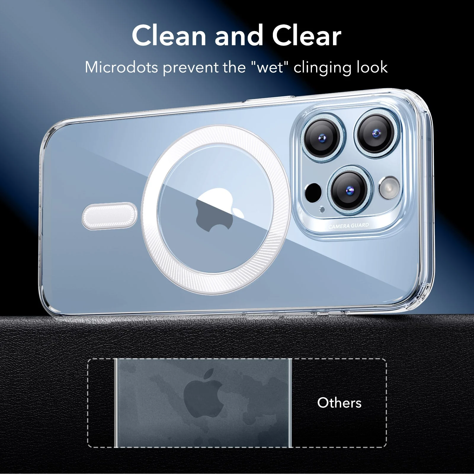 iPhone 13 Pro Zero Clear Case (HaloLock) - Frosted Black - Image 7
