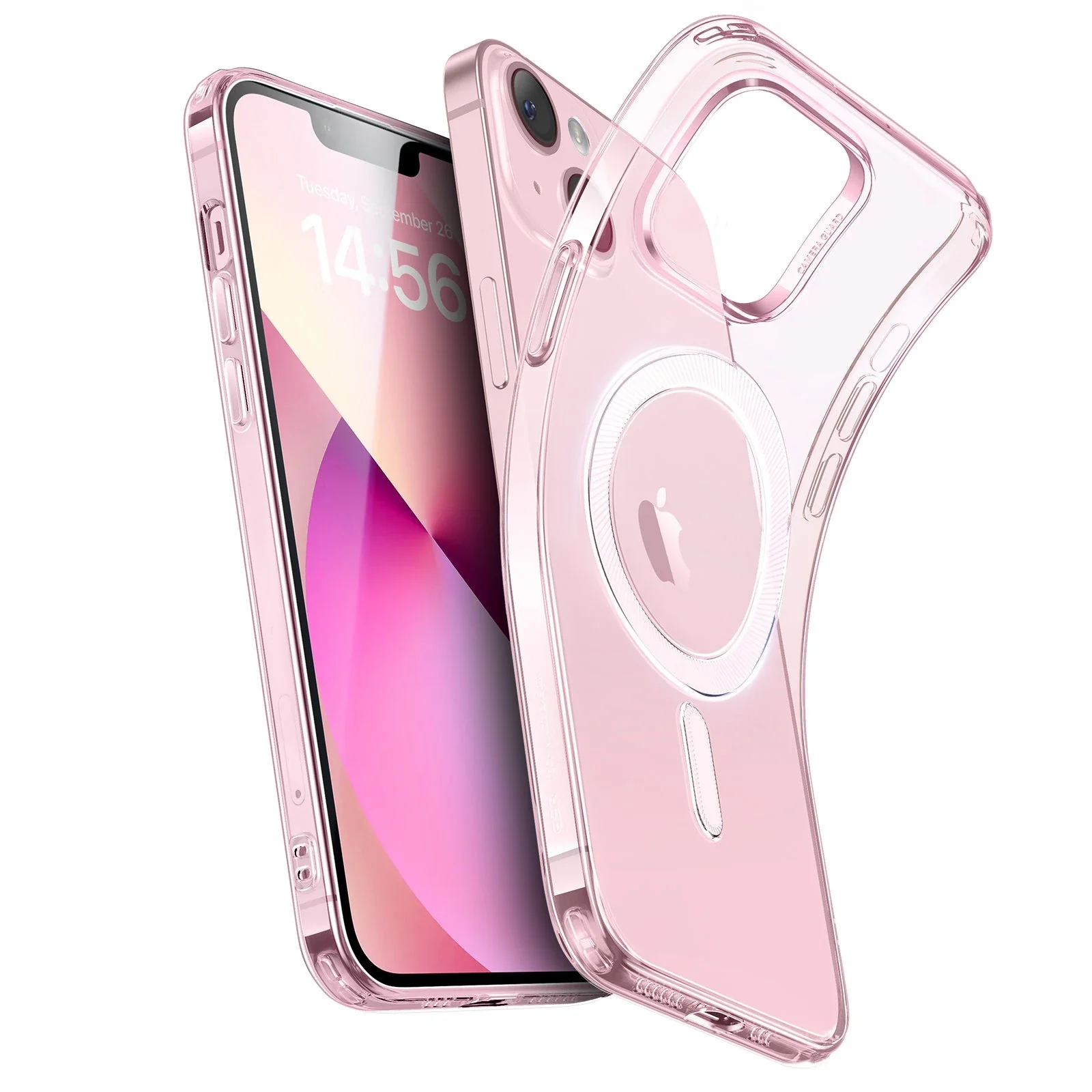 iPhone 14/13 Zero Clear Case (HaloLock) - Clear Pink