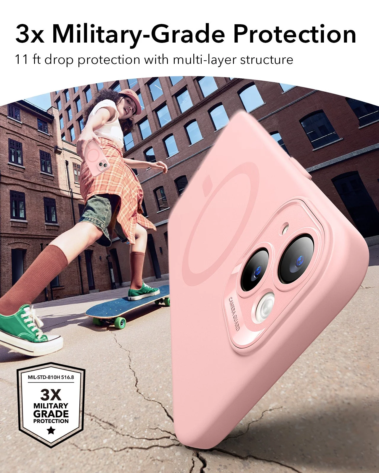 iPhone 14 Cloud Soft Case (HaloLock) - Pink - Image 3