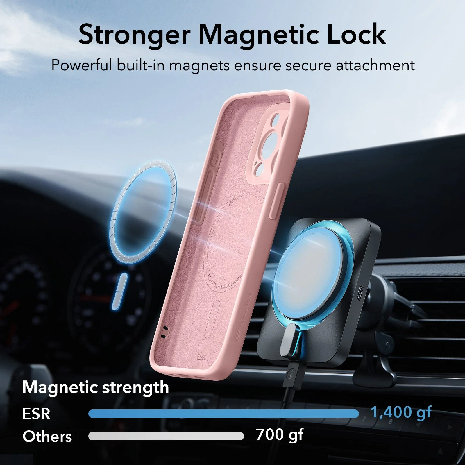 iPhone 15 Pro Cloud Soft Case (HaloLock) - Pink - Image 3