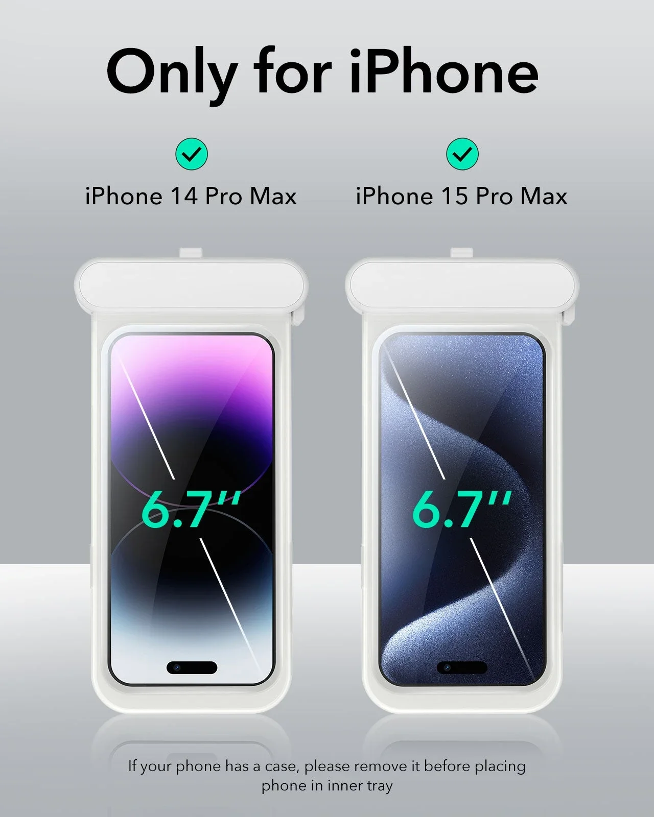 iPhone 15 Pro Max/14 Pro Max Waterproof Phone Pouch Pro - Titanium - Image 2