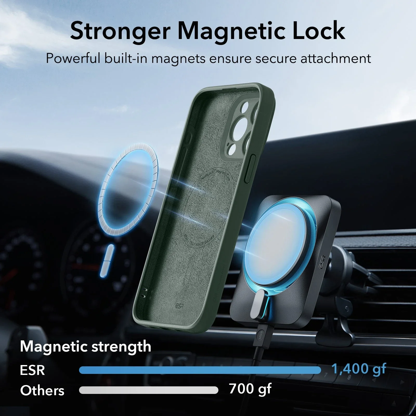 iPhone 15 Pro Max Cloud Soft Case (HaloLock) - Green - Image 4