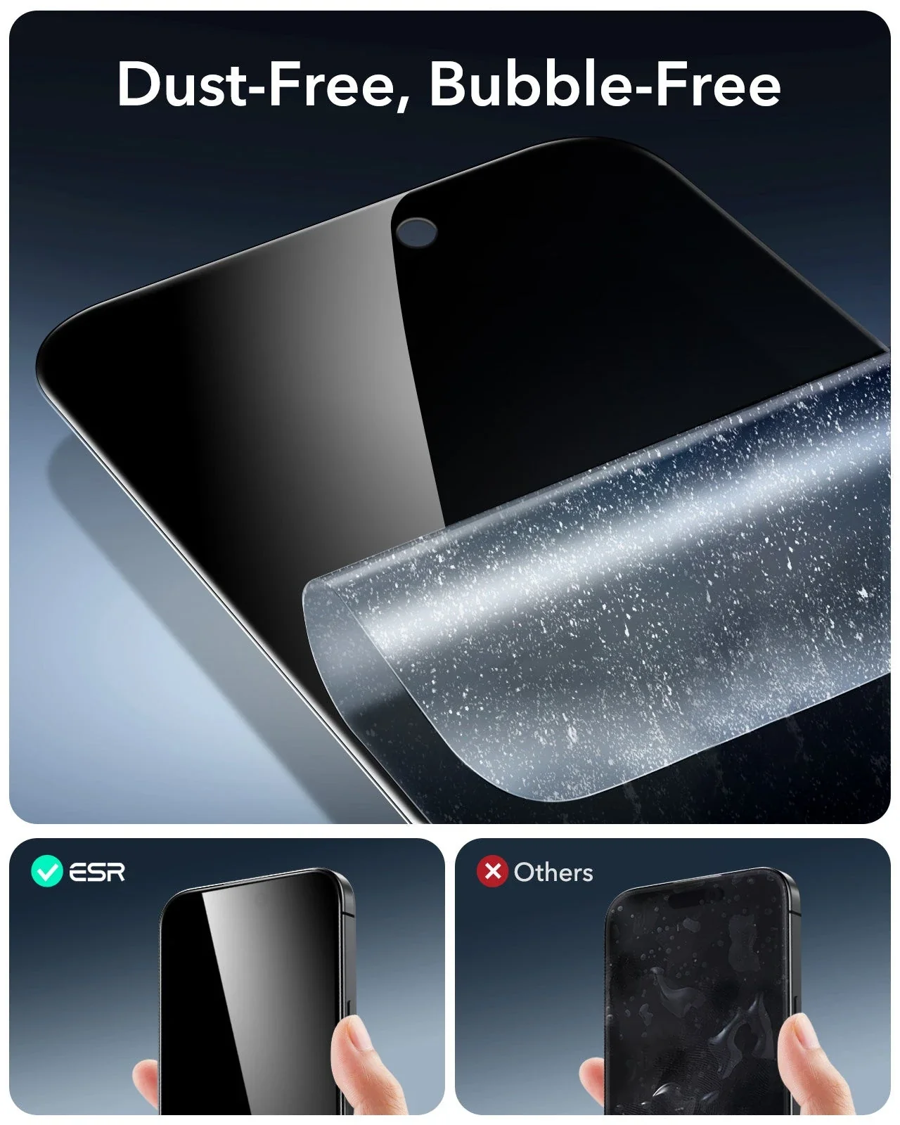 iPhone 16/15 UltraFit Armorite Privacy Screen Protector - 3 Pack - Image 6
