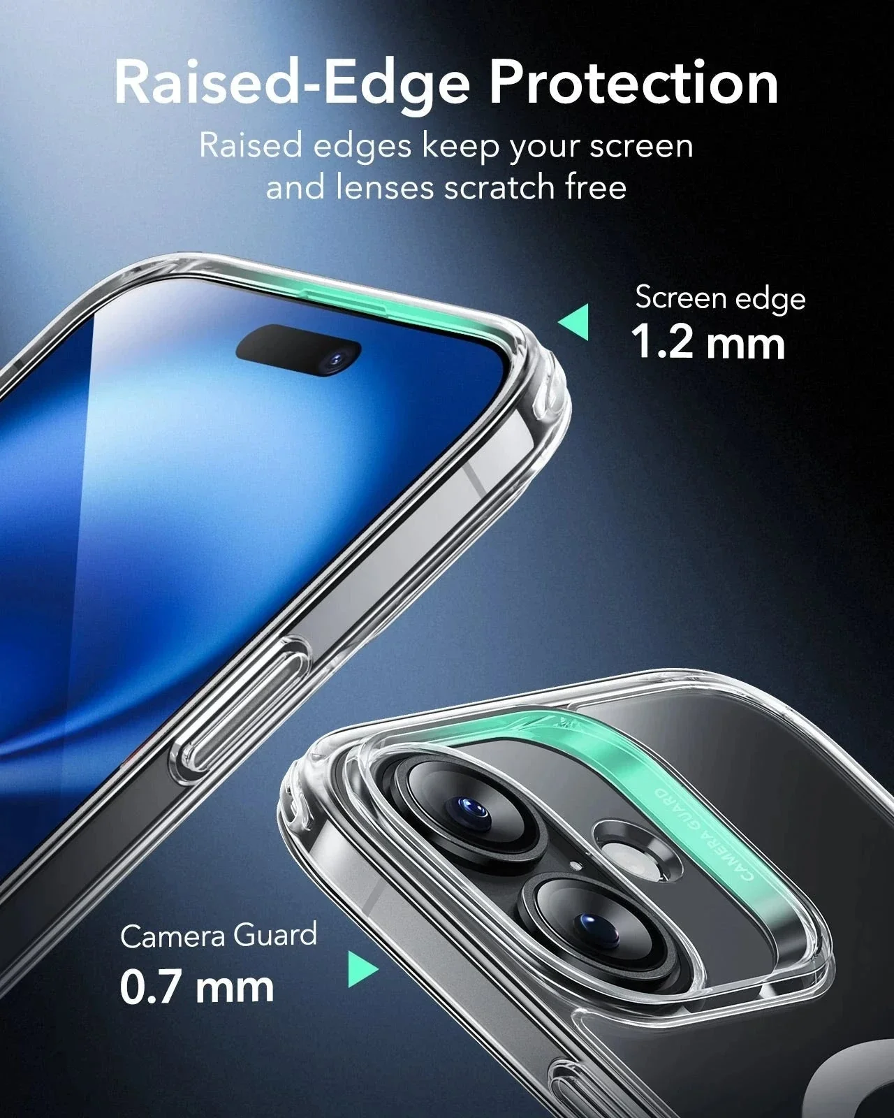 iPhone 16 HaloLock Classic Hybrid Case (Camera Control) - Clear - Image 8