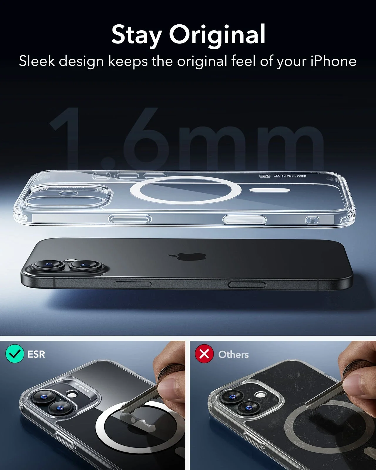 iPhone 16 HaloLock Classic Hybrid Case (Camera Control) - Clear Green - Image 9