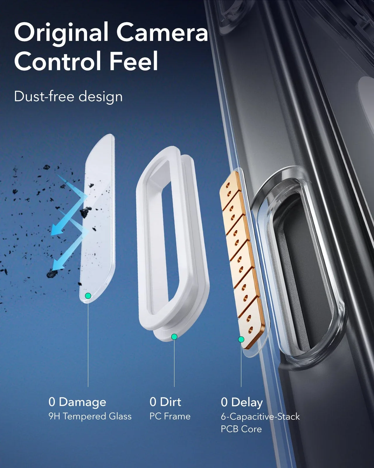iPhone 16 Plus HaloLock Classic Hybrid Case (Camera Control) - Clear - Image 3