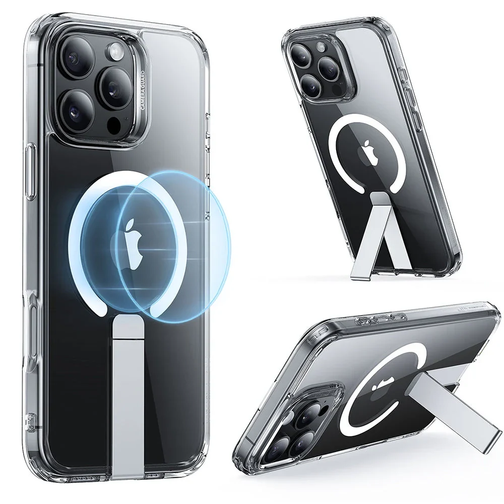 iPhone 16 Pro Boost Flickstand Case (HaloLock) - Clear