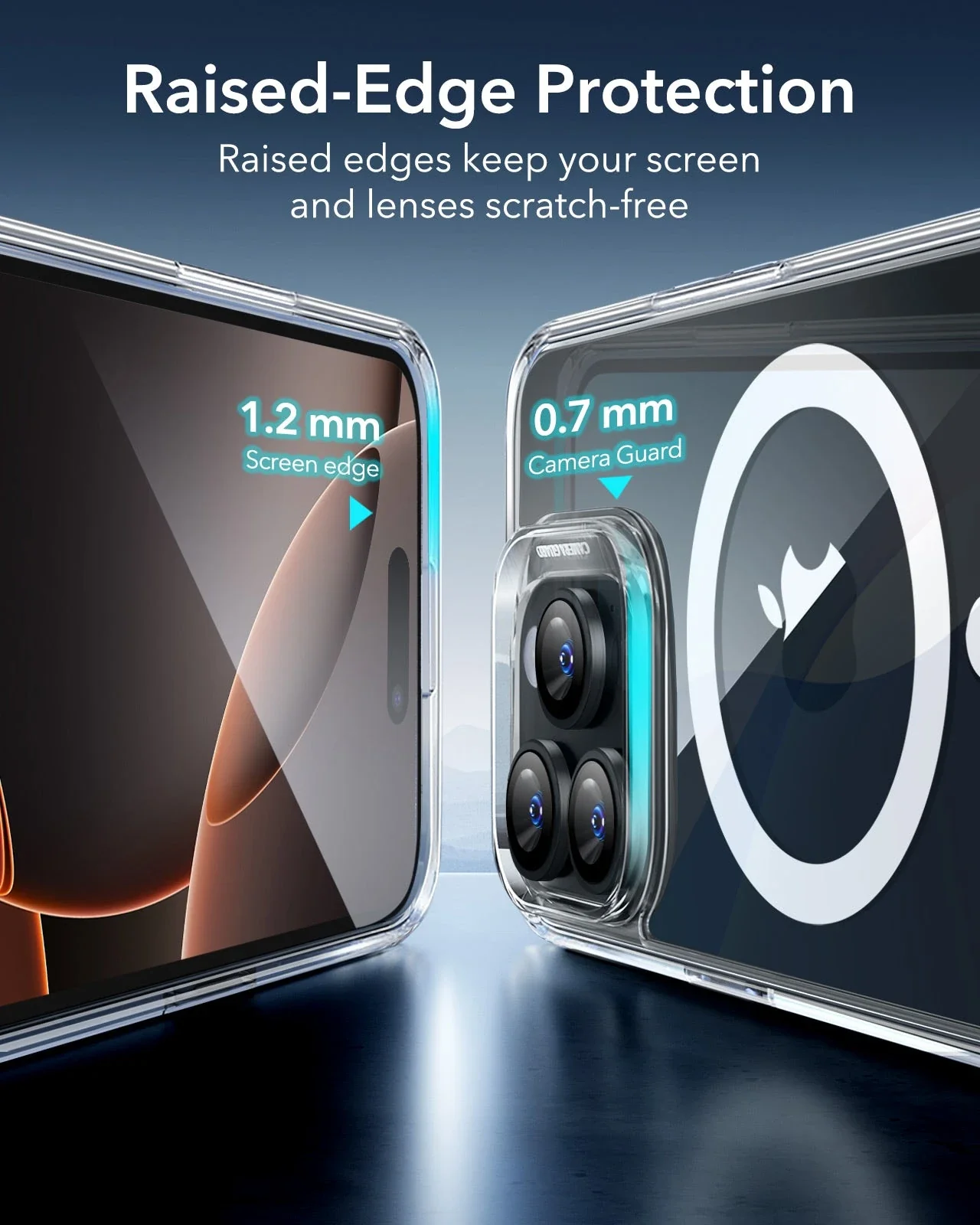 iPhone 16 Pro Classic Hybrid Case (HaloLock) - Frosted Clear - Image 6