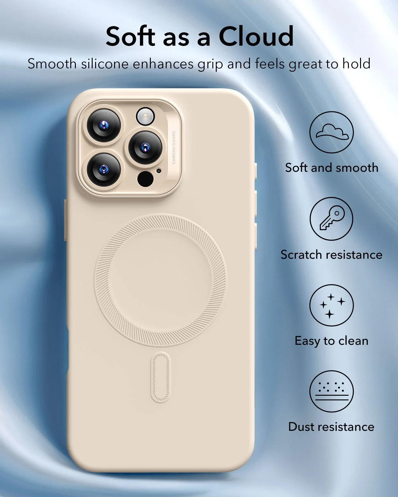 iPhone 16 Pro Cloud Soft Case (HaloLock) - Pink - Image 5