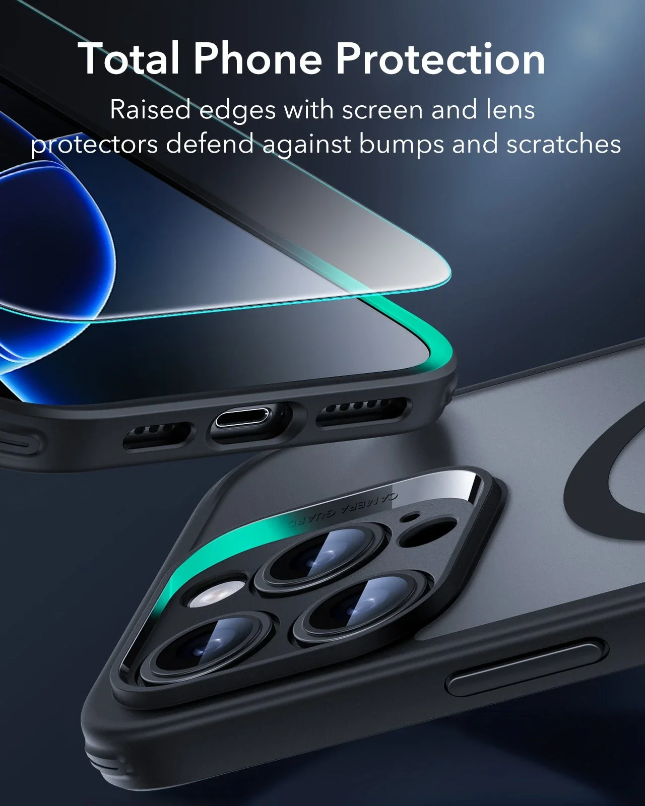 iPhone 16 Pro Max Classic Pro Case (HaloLock) Set - Clear - Image 5