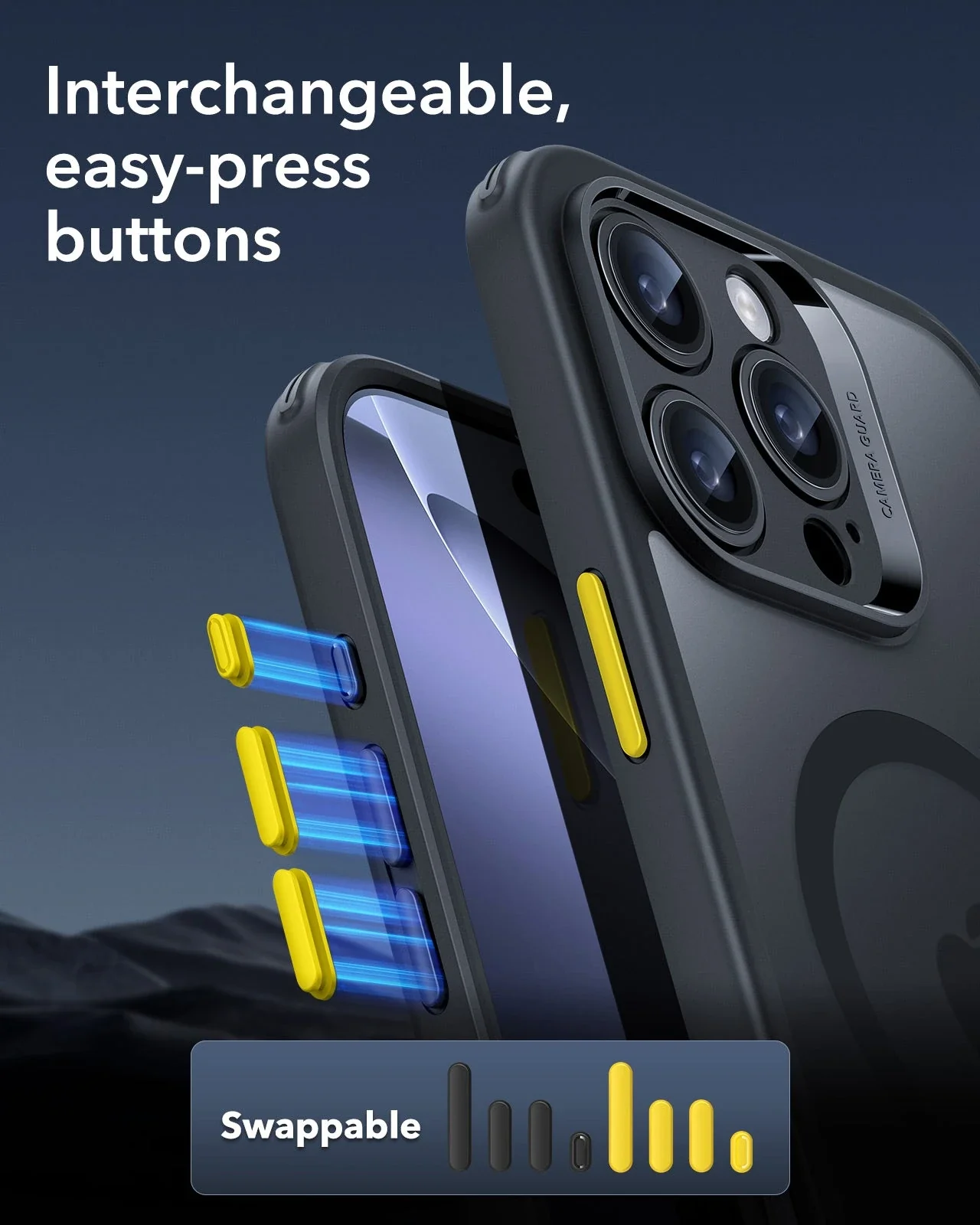 iPhone 16 Pro Max Classic Pro Case (HaloLock) Set - Clear - Image 6
