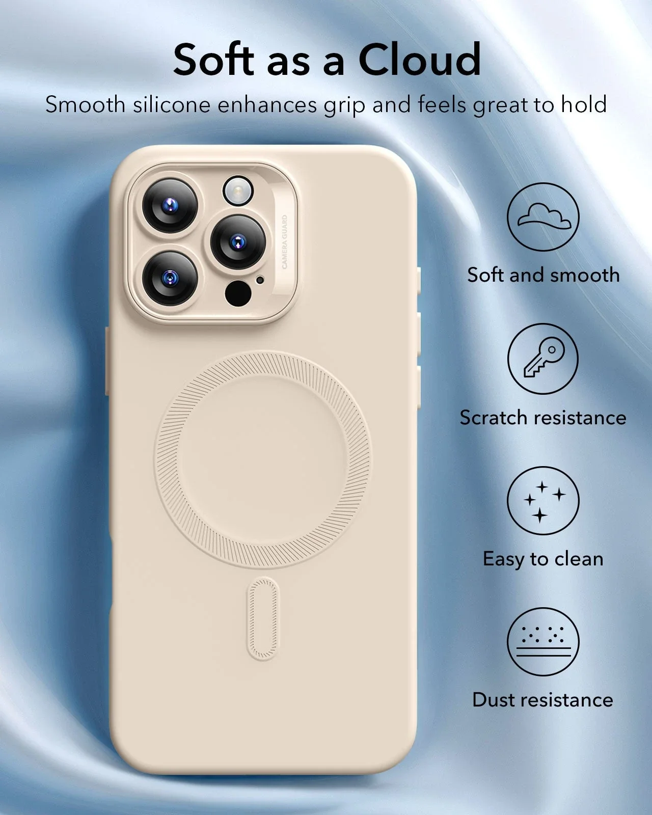 iPhone 16 Pro Max Cloud Soft Case (HaloLock) - Green - Image 5