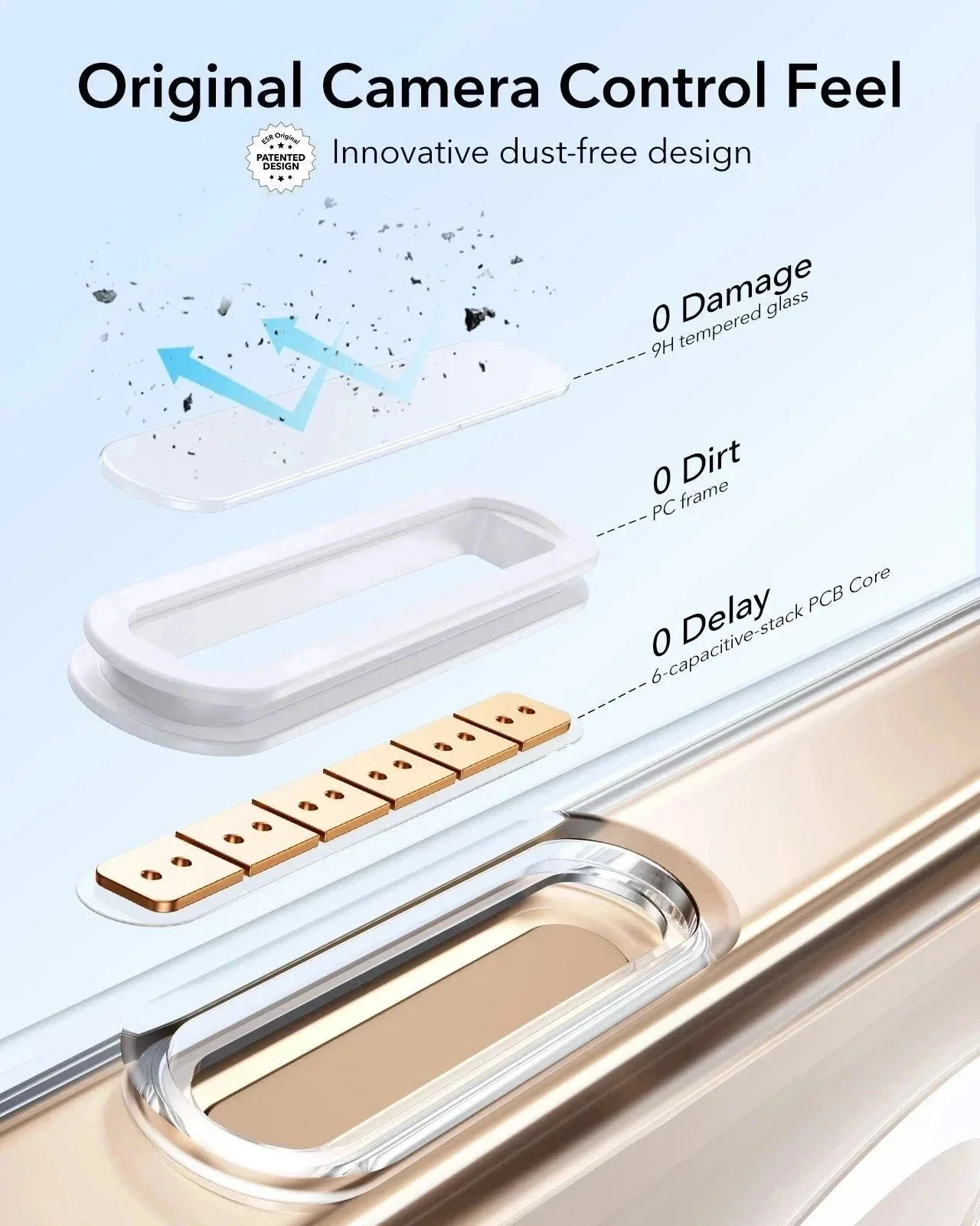 iPhone 16 Pro Max Classic Hybrid Magnetic Case Protection Bundle (Camera Control, Stash Stand) - Clear - Image 3