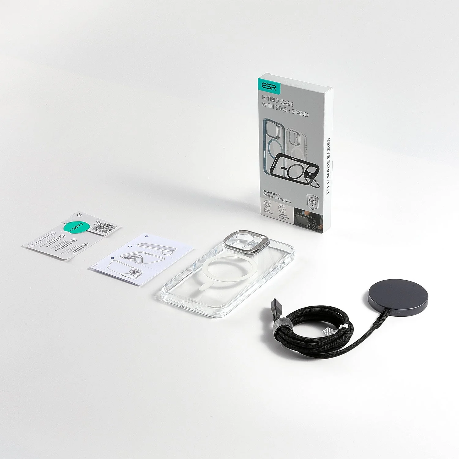 iPhone 16 Pro Wireless Charging Bundle - Clear Black - Image 9