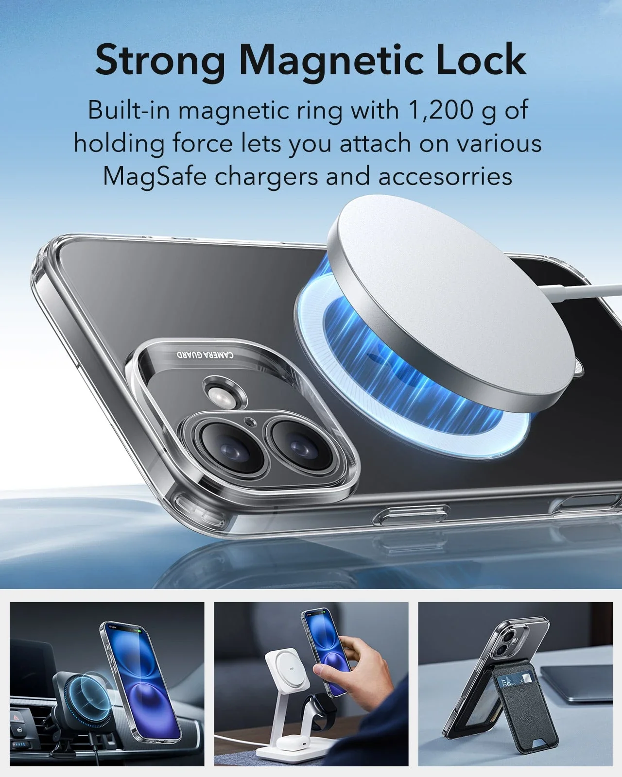 iPhone 16 Zero Clear Case (HaloLock) - Clear - Image 5