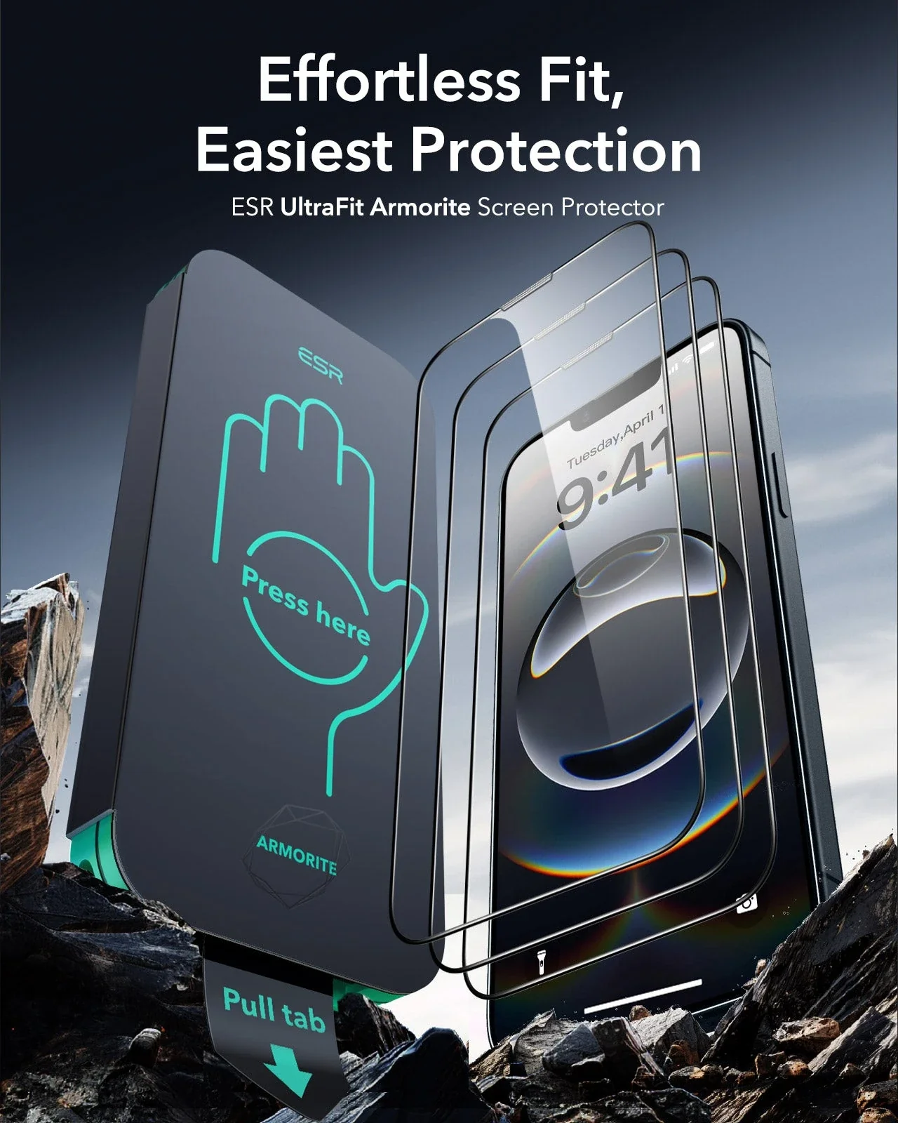 iPhone 16e UltraFit Armorite Screen Protector - 3 Pack - Image 2