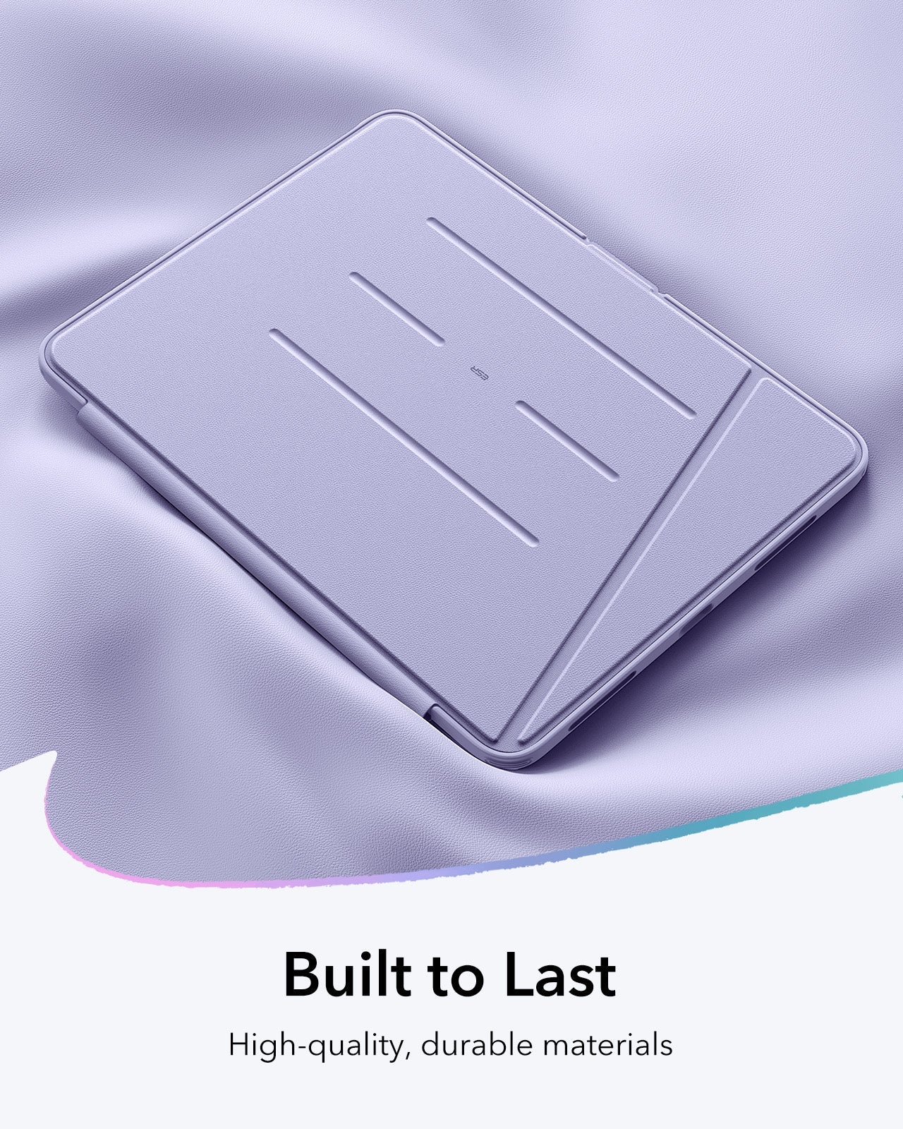 iPad 11" (A16) 2025 Bundle Flip Magnetic Case with Pencil Holder & Armorite® Protection - Light Purple - Image 9