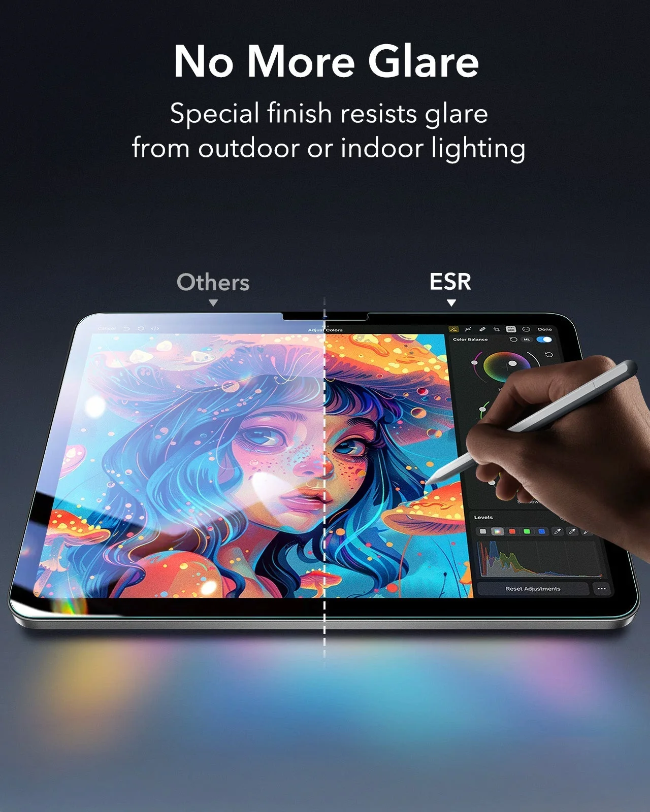 iPad Air 11" (M4) 2026 Bundle Flip Magnetic Case with Pencil Holder & Armorite® Paper-Feel Protection - Navy Blue - Image 15
