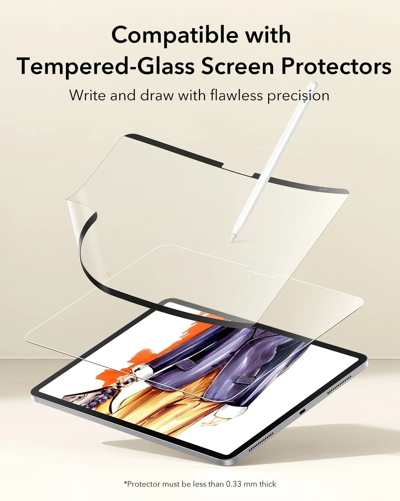 iPad Air 11" (M4) 2026 Bundle Flip Magnetic Case with Pencil Holder, Paper-Feel Magnetic & Armorite® Protection - Light Purple - Image 22