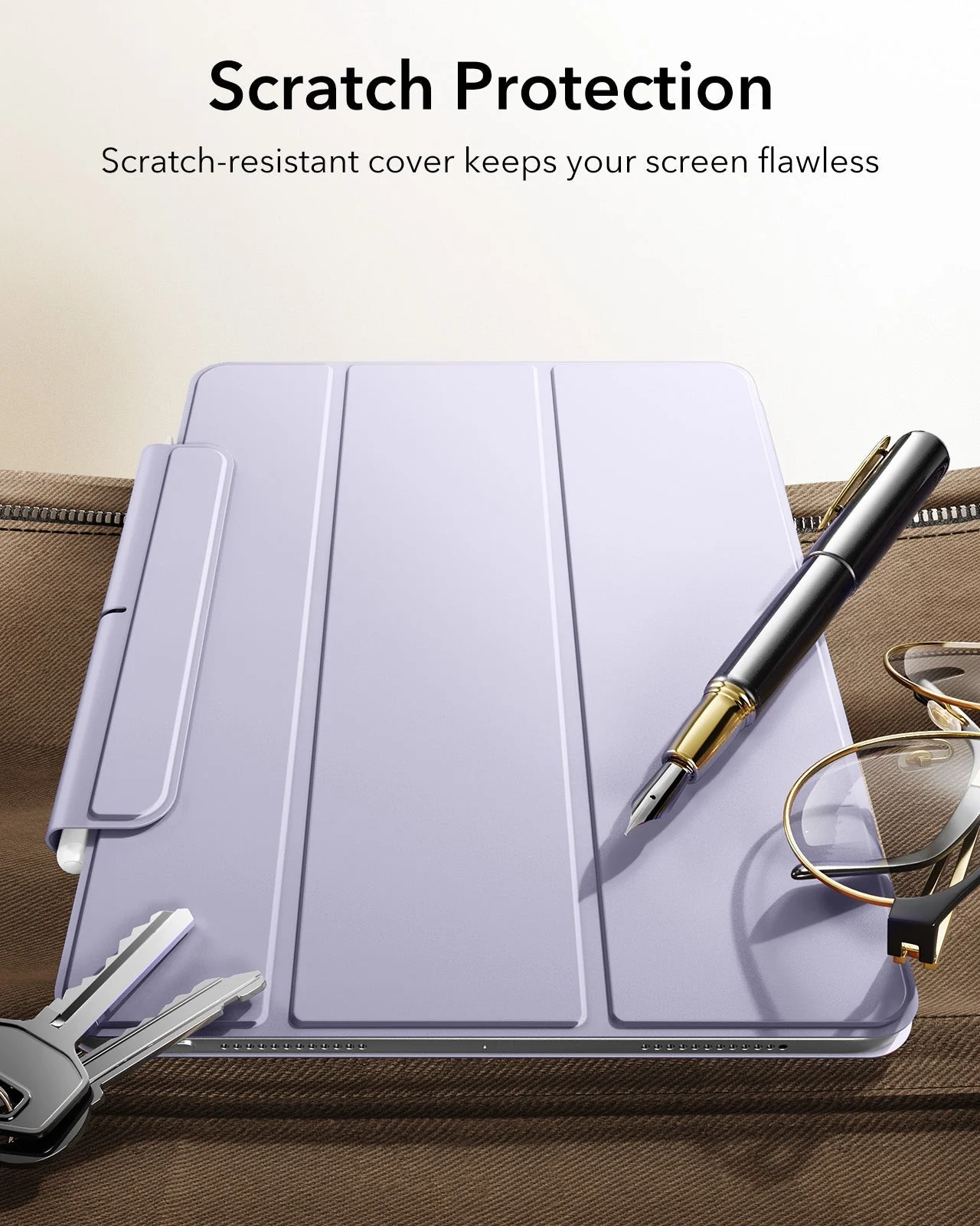 iPad Air 13" (M4) 2026 Rebound Magnetic Case - Light Purple - Image 9
