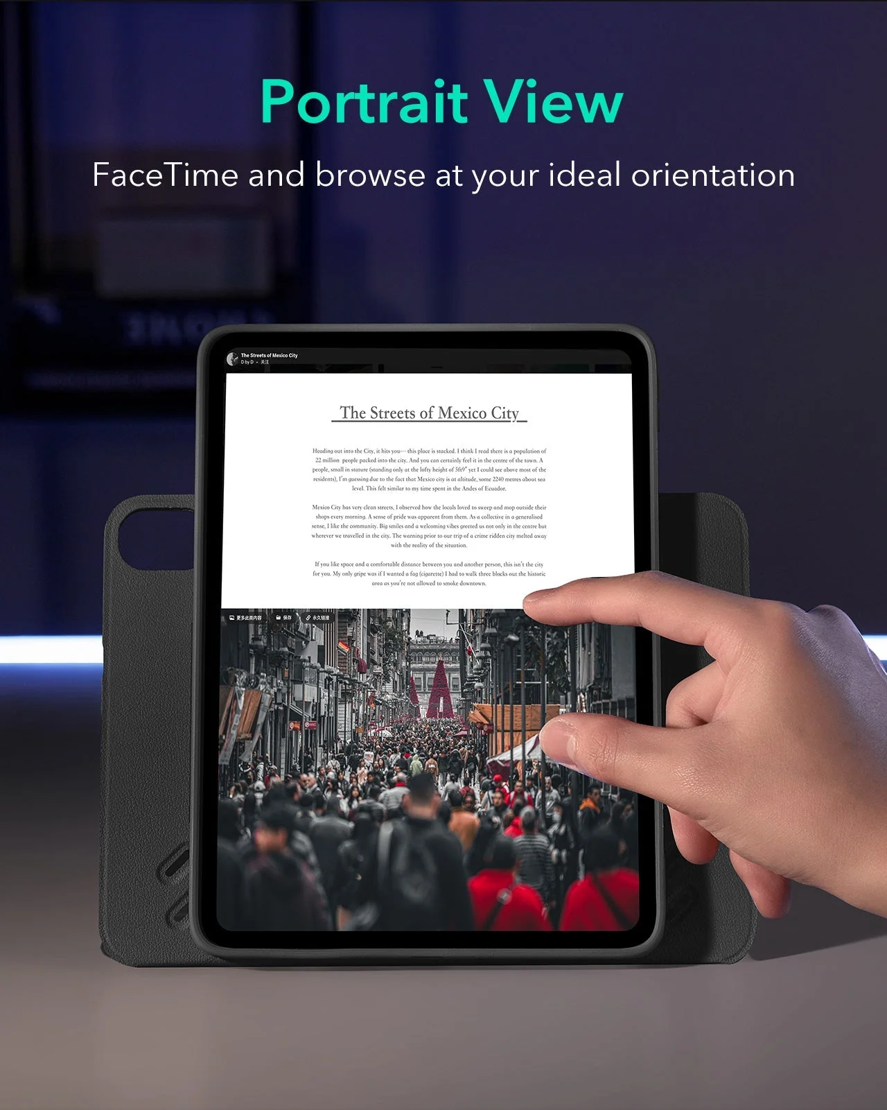 iPad Air 13" (M4) 2026 Shift Magnetic Case - Black - Image 5