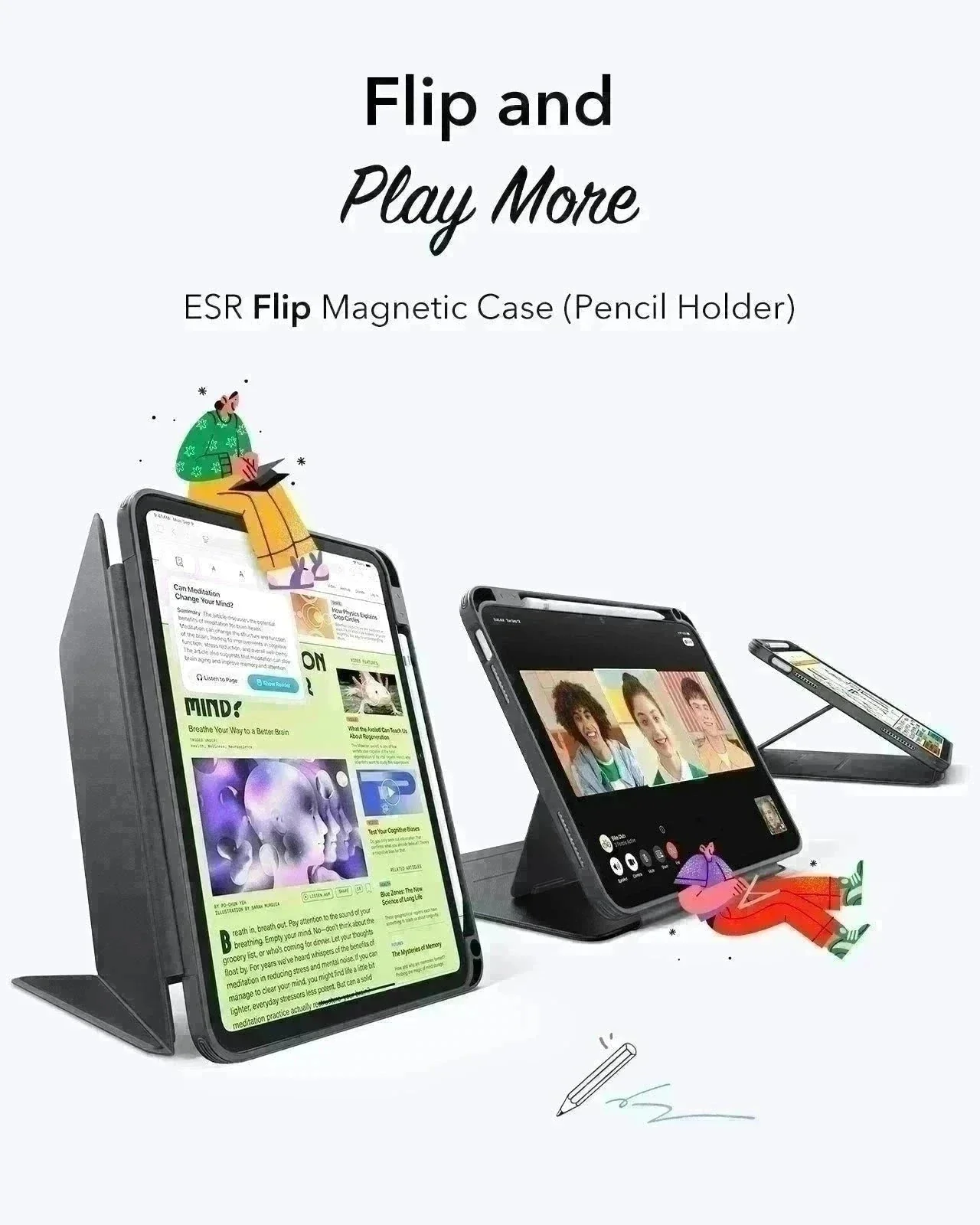iPad 11" (A16, 2025) Flip Art Bundle - Red - Image 5