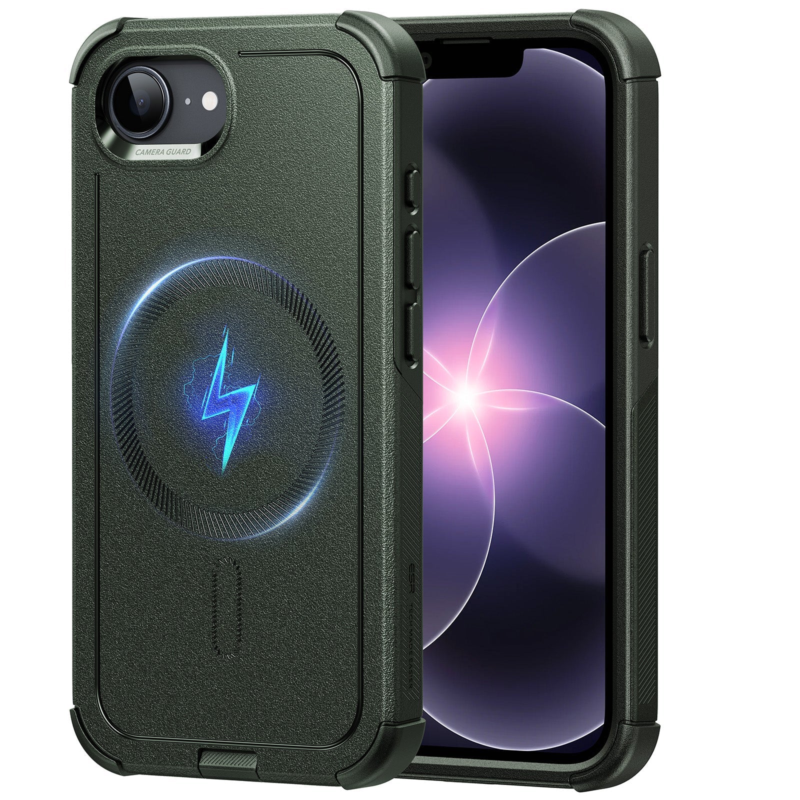 iPhone 17e Cyber Tough Magnetic Case - Olive Green