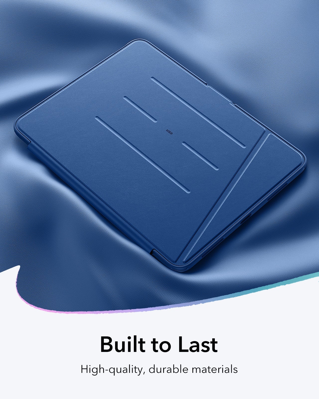 iPad 11" (A16) 2025 Bundle Flip Magnetic Case with Pencil Holder & Armorite® Protection - Navy Blue - Image 9