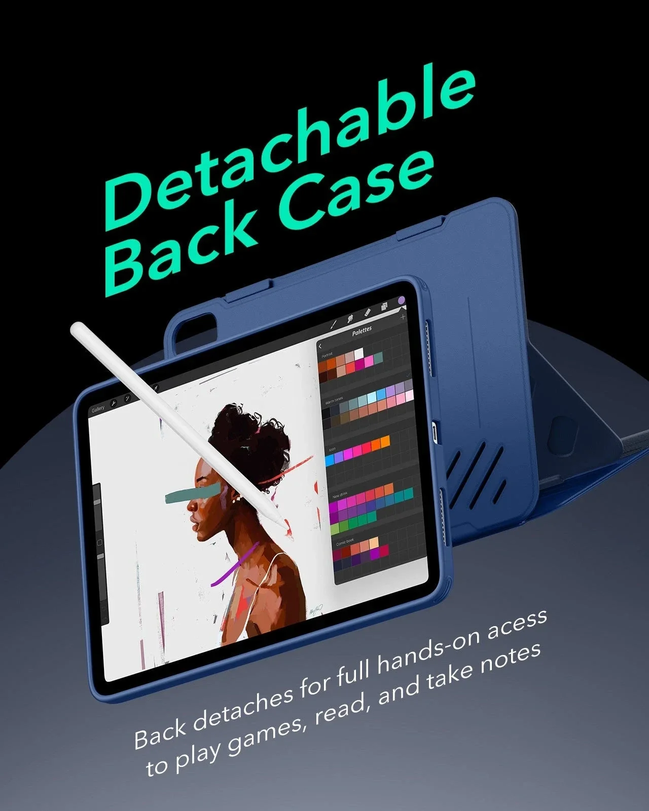 iPad Air 11" (M4) 2026 Shift Magnetic Case - Navy Blue - Image 6