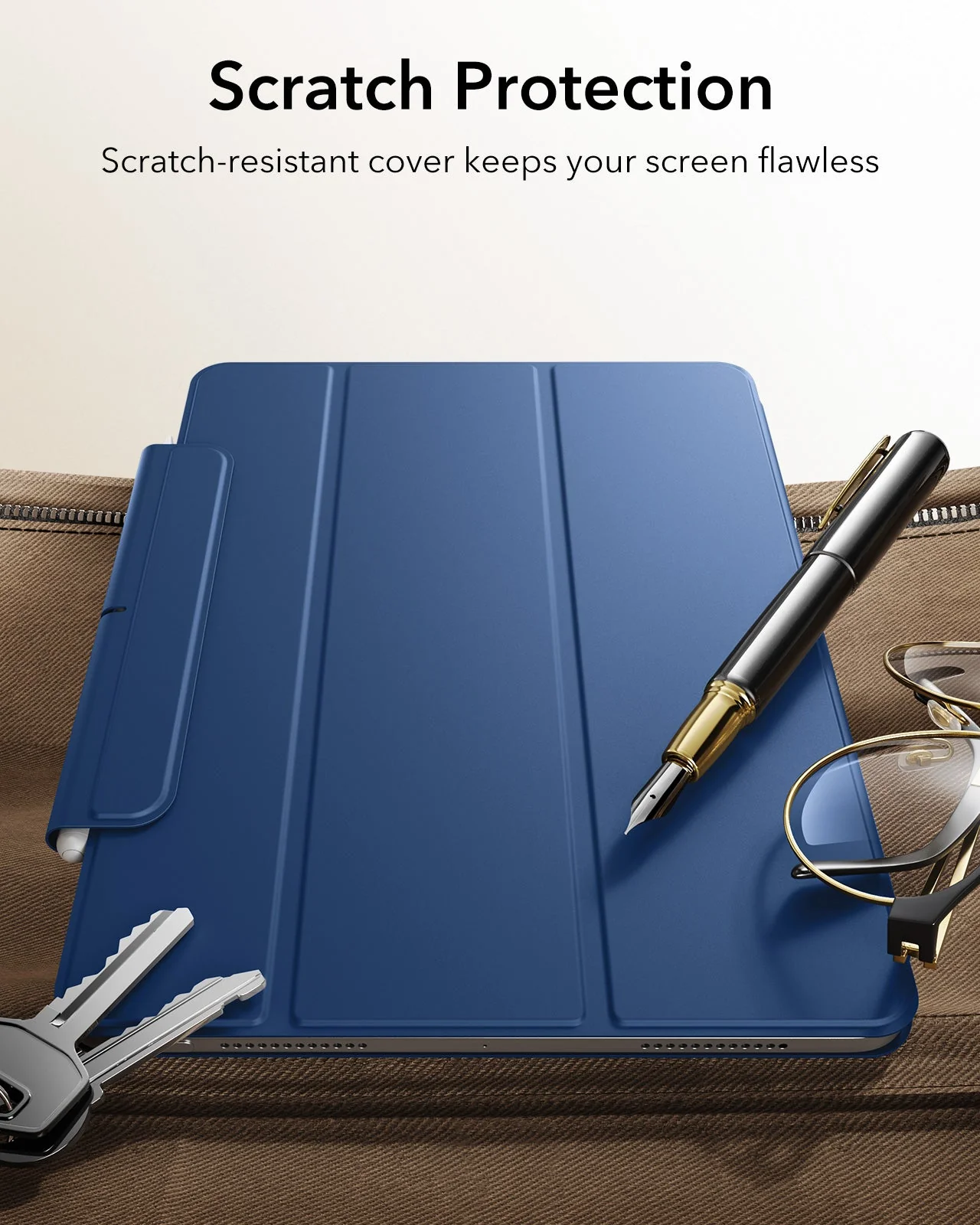 iPad Air 11" (M4) 2026 Rebound Magnetic Case - Navy Blue - Image 9
