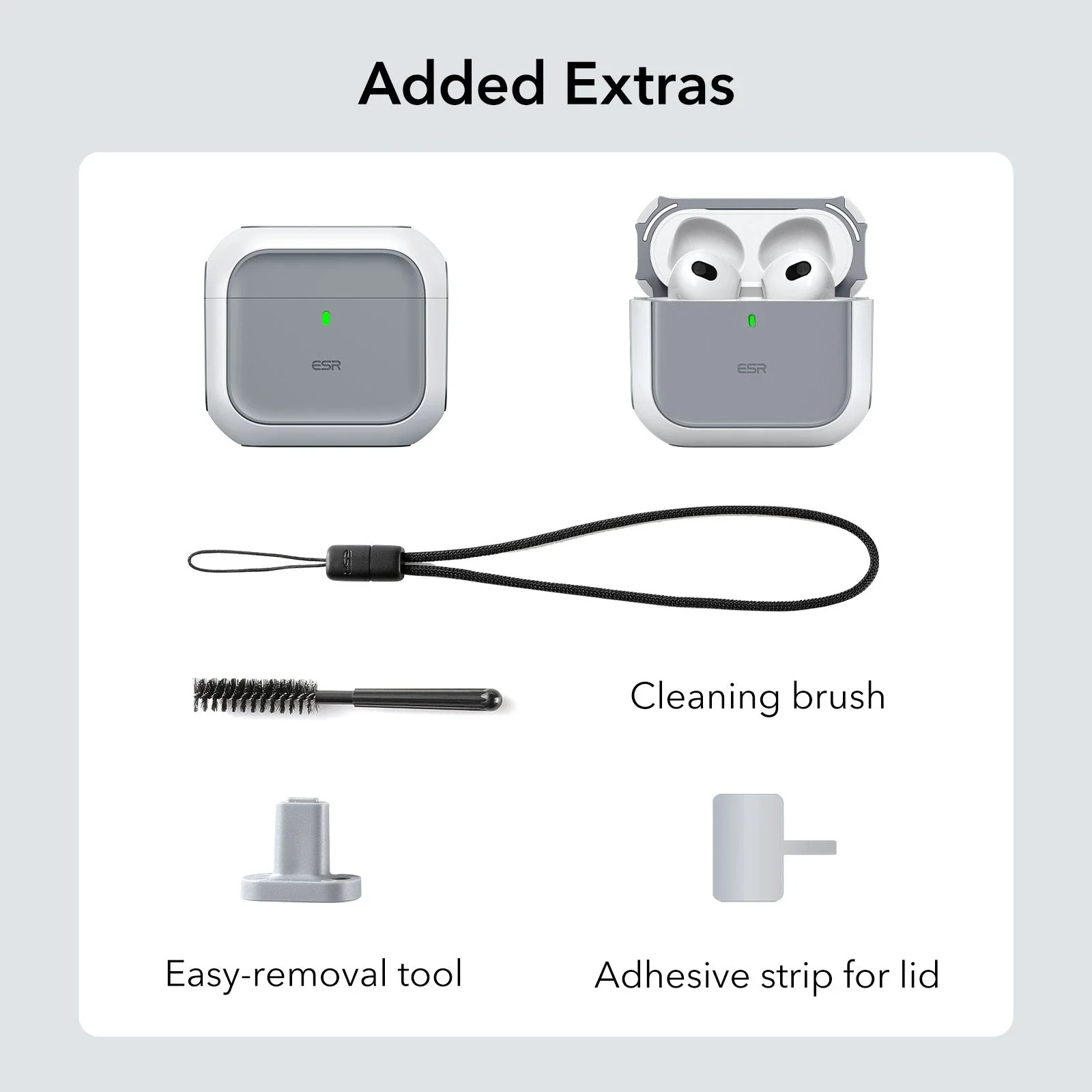 Orbit Hybrid Snap-and-Charge Bundle for AirPods 4 - Pink - Image 10