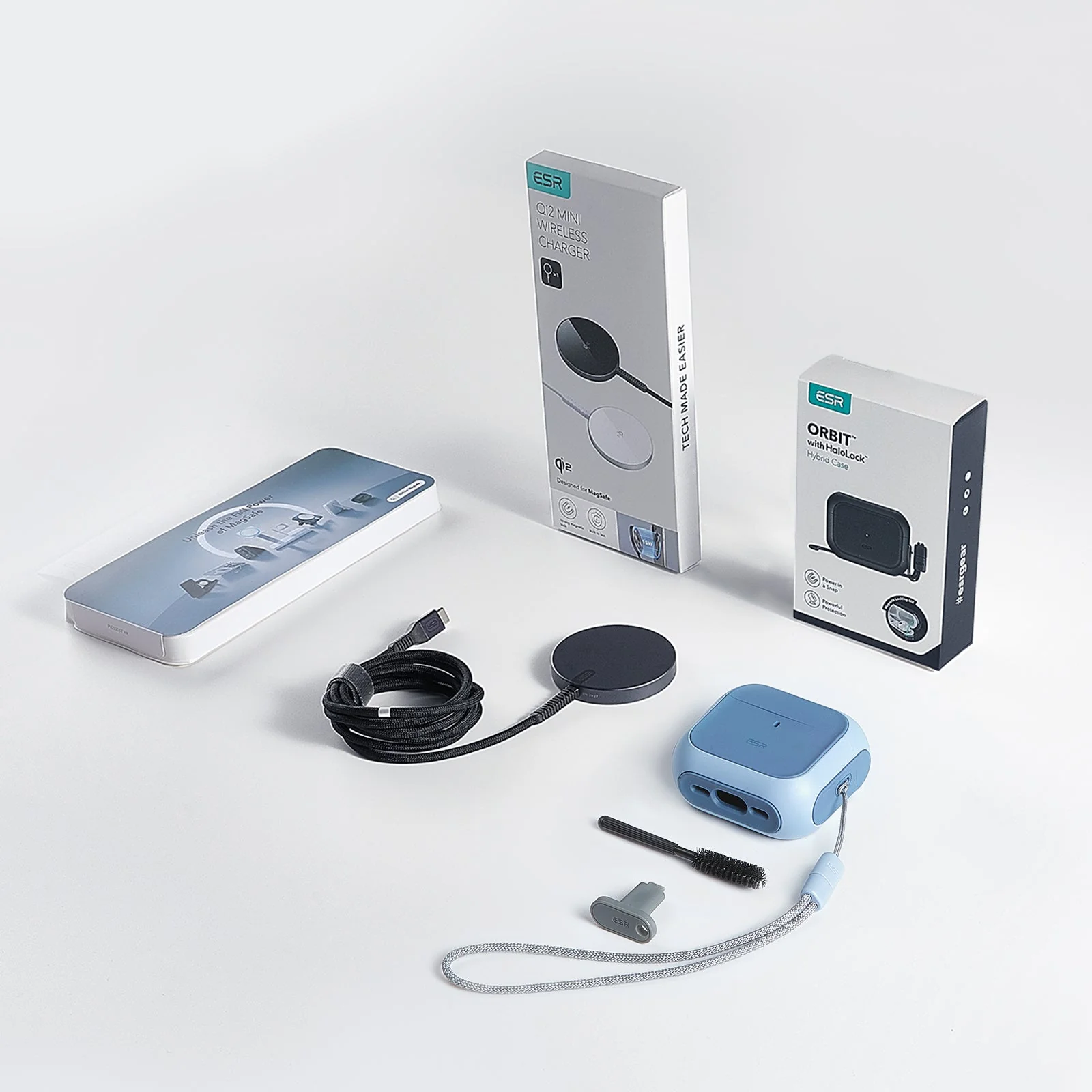 Orbit Hybrid Snap-and-Charge Bundle for AirPods 4 - Purple - Image 2