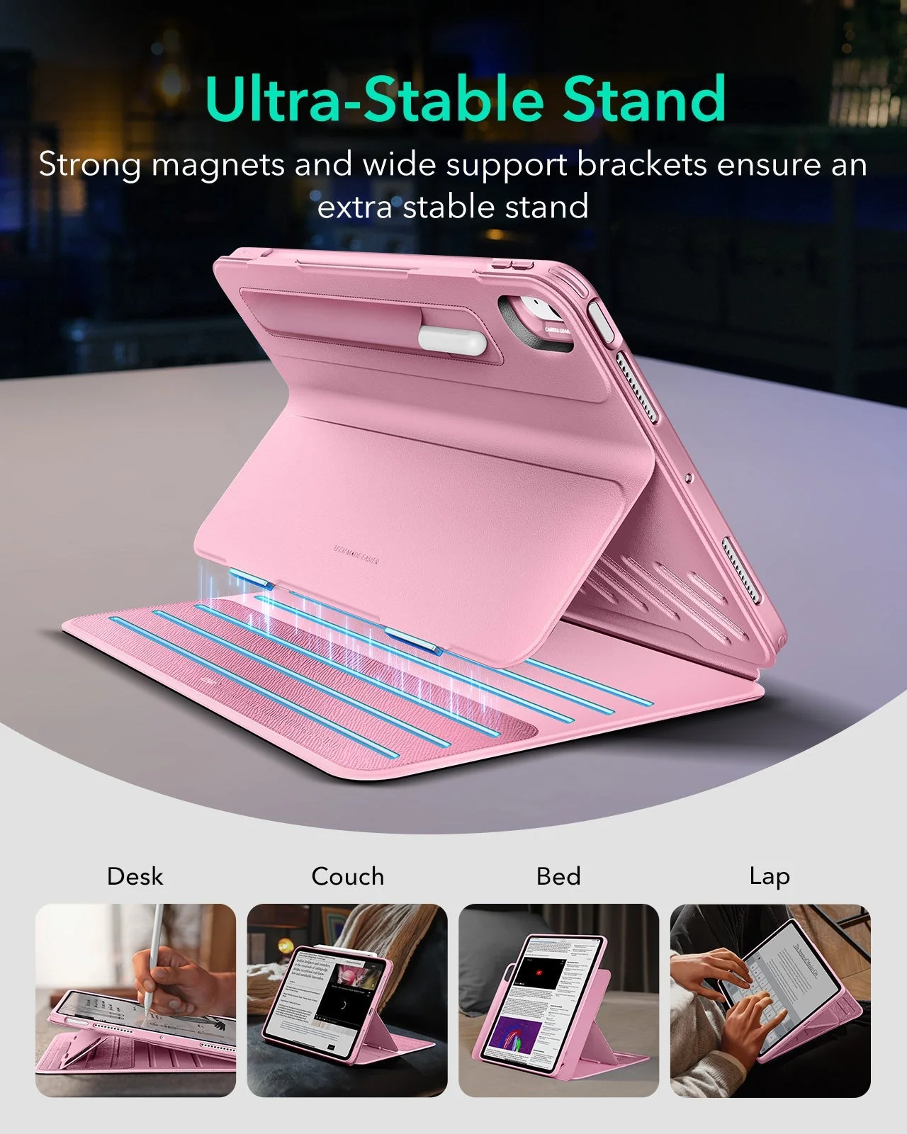 iPad Air 11" (M4) 2026 Shift Magnetic Case - Pink - Image 4