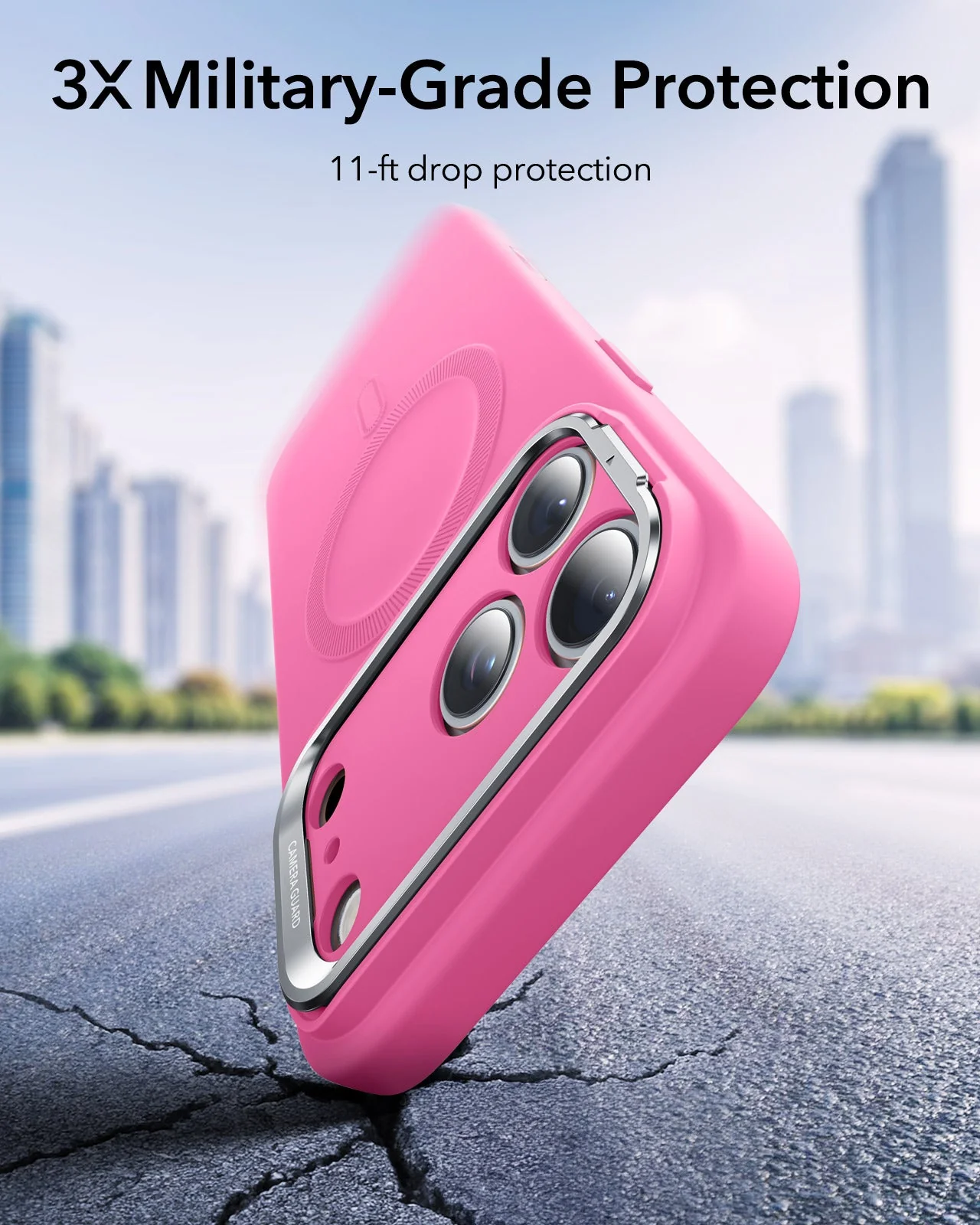 iPhone 17 Pro Max Cloud Soft Magnetic Case (Camera Control, Stash Stand) - Rosy Pink - Image 5