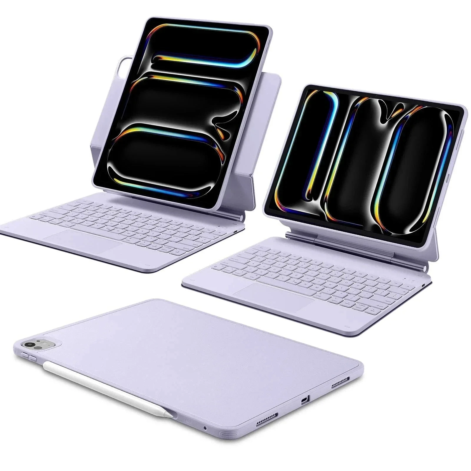 iPad Pro 13″ (2025) Rebound Magnetic Keyboard Case 360 - US Layout-Purple - Image 2