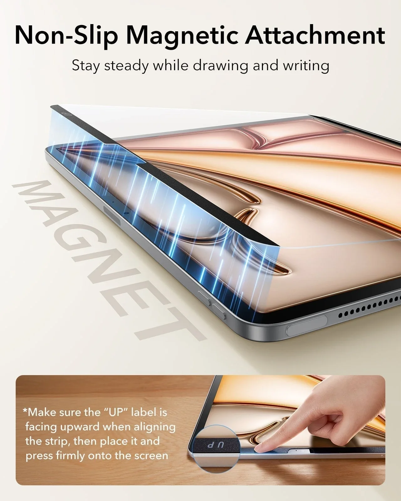 iPad Air 11" (M4) 2026 Bundle Shift Magnetic Case, Papel-Feel Magnetic & Armorite® Protection - Navy Blue - Image 20