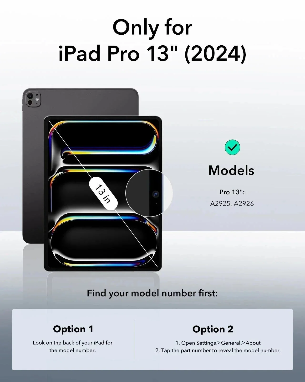 iPad Pro 13ʺ (2024) Rebound Magnetic Case - Grey - Image 2