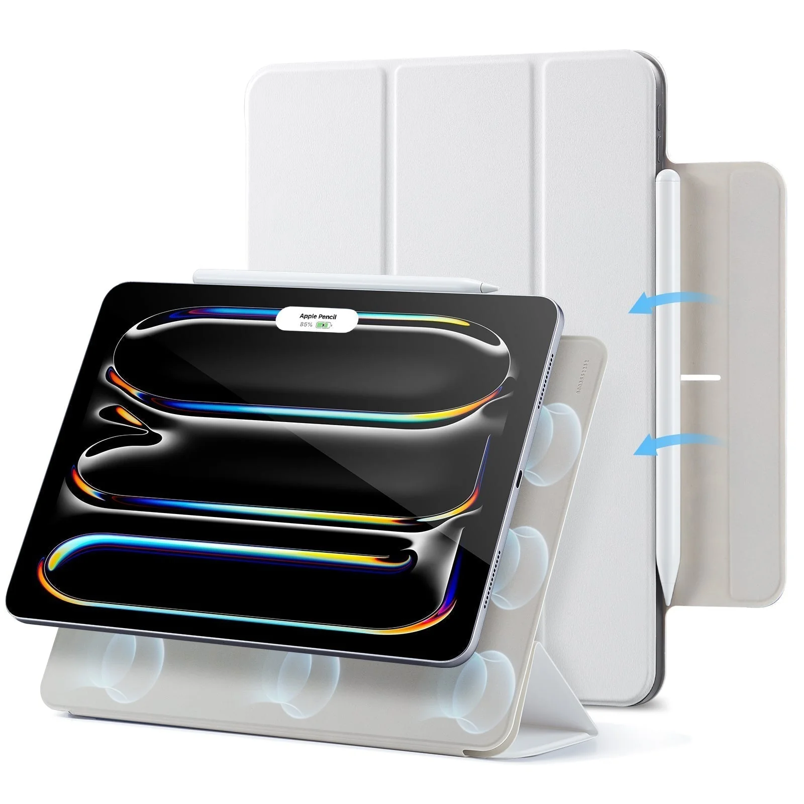 iPad Pro 11" (2025) Rebound Magnetic Case - Brilliant White
