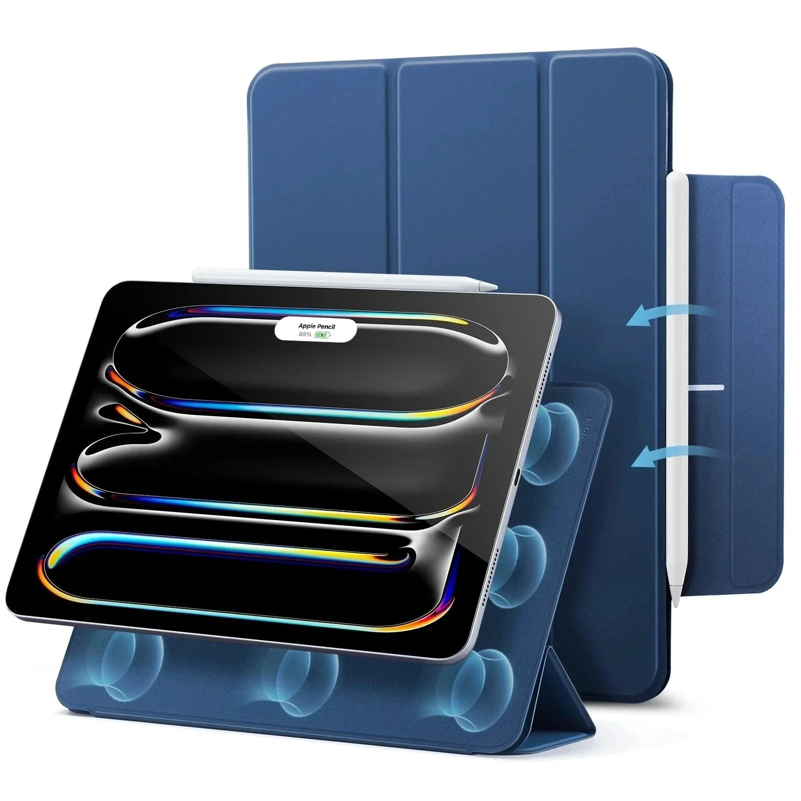 iPad Pro 13" (2025) Rebound Magnetic Case- Navy Blue
