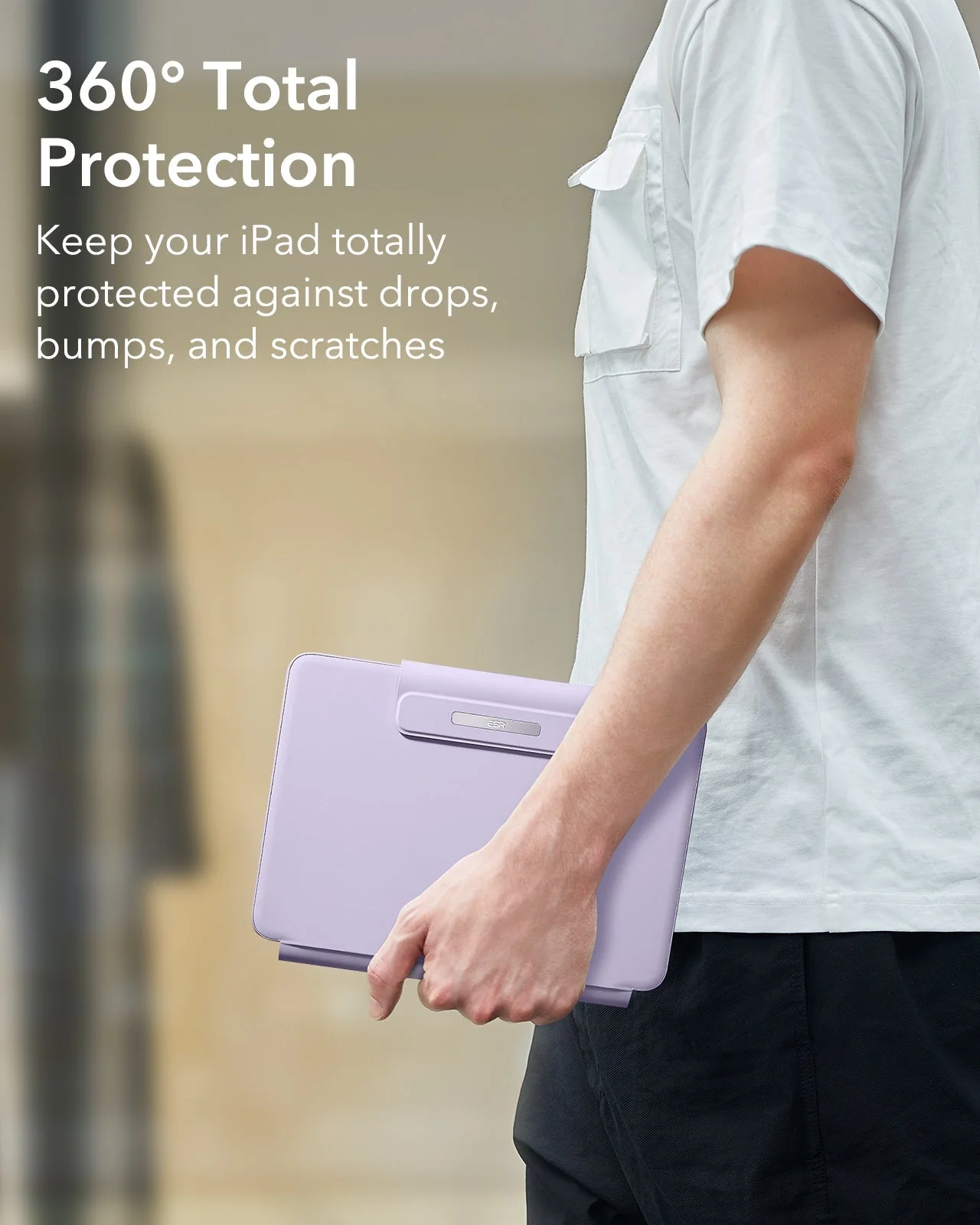 iPad Air 13” (M4) 2026 Rebound Magnetic Keyboard Case - US Layout-Purple - Image 9