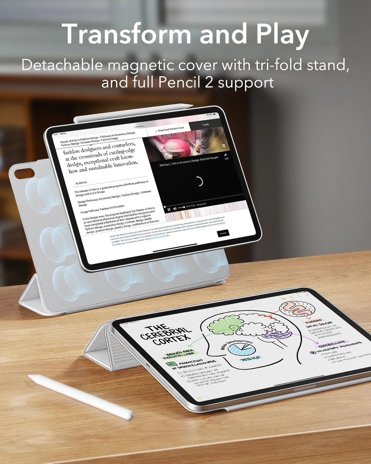 iPad Pro 11" (2025) Rebound Magnetic Case - Brilliant White - Image 3