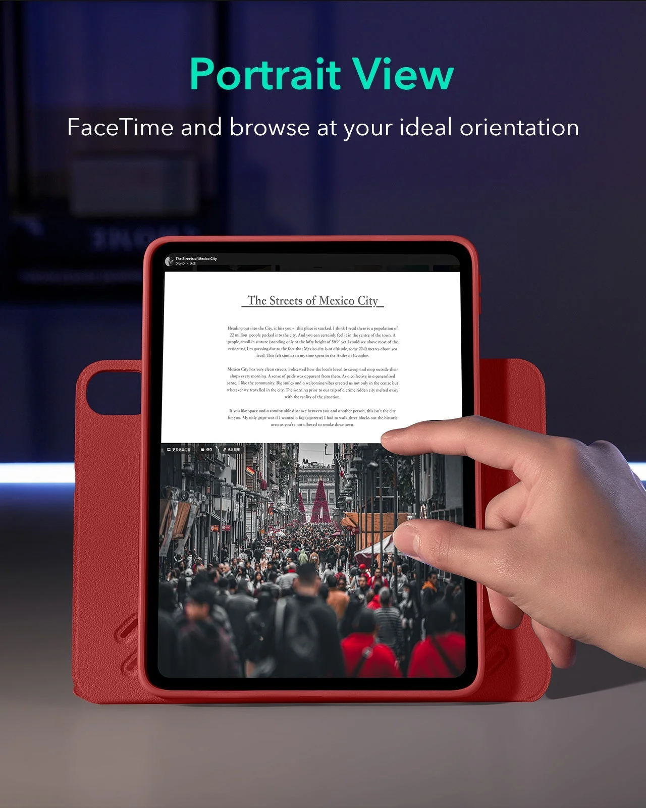 iPad Air 11" (M4) 2026 Shift Magnetic Case - Red - Image 5