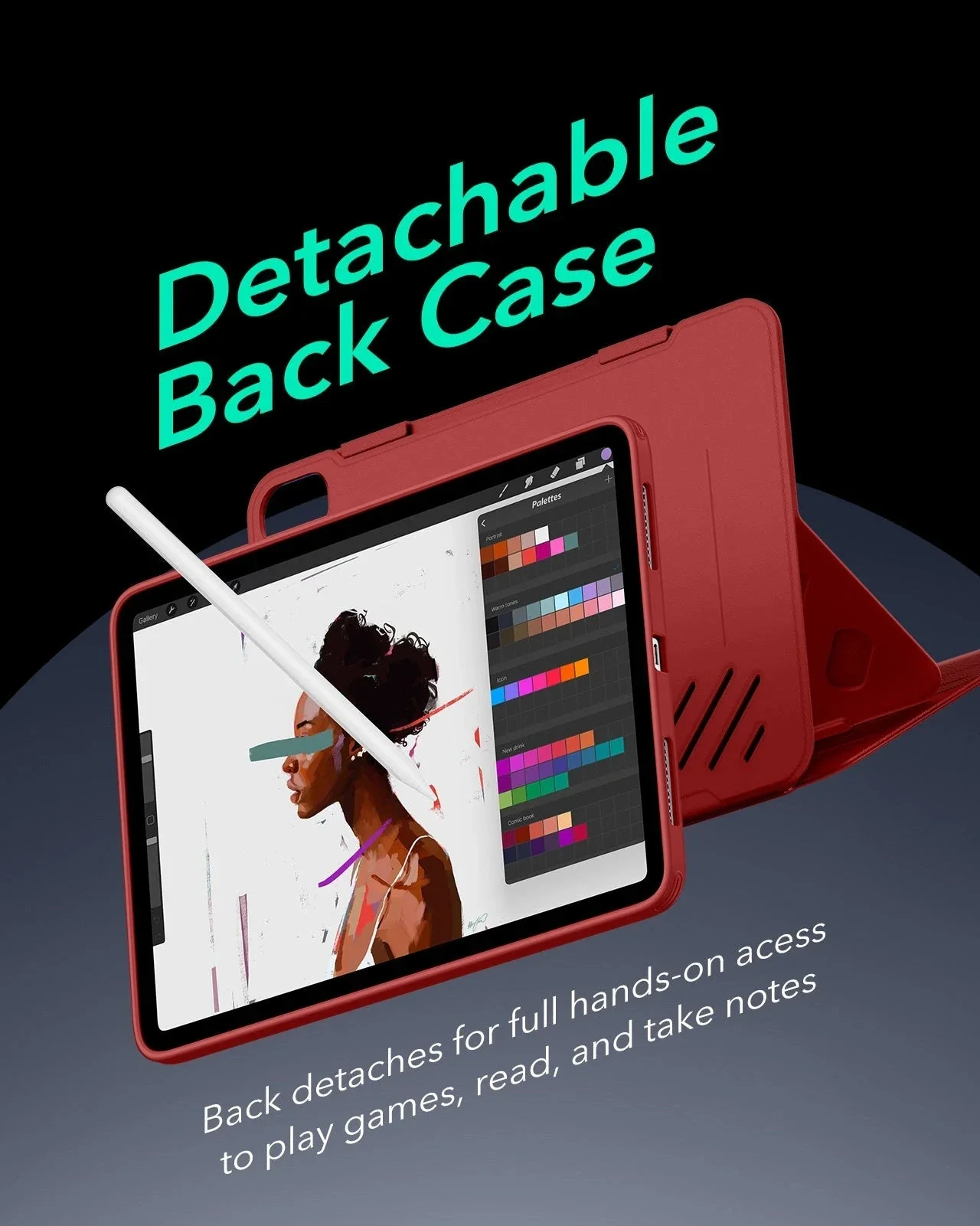 iPad Air 11" (M4) 2026 Shift Magnetic Case - Red - Image 6