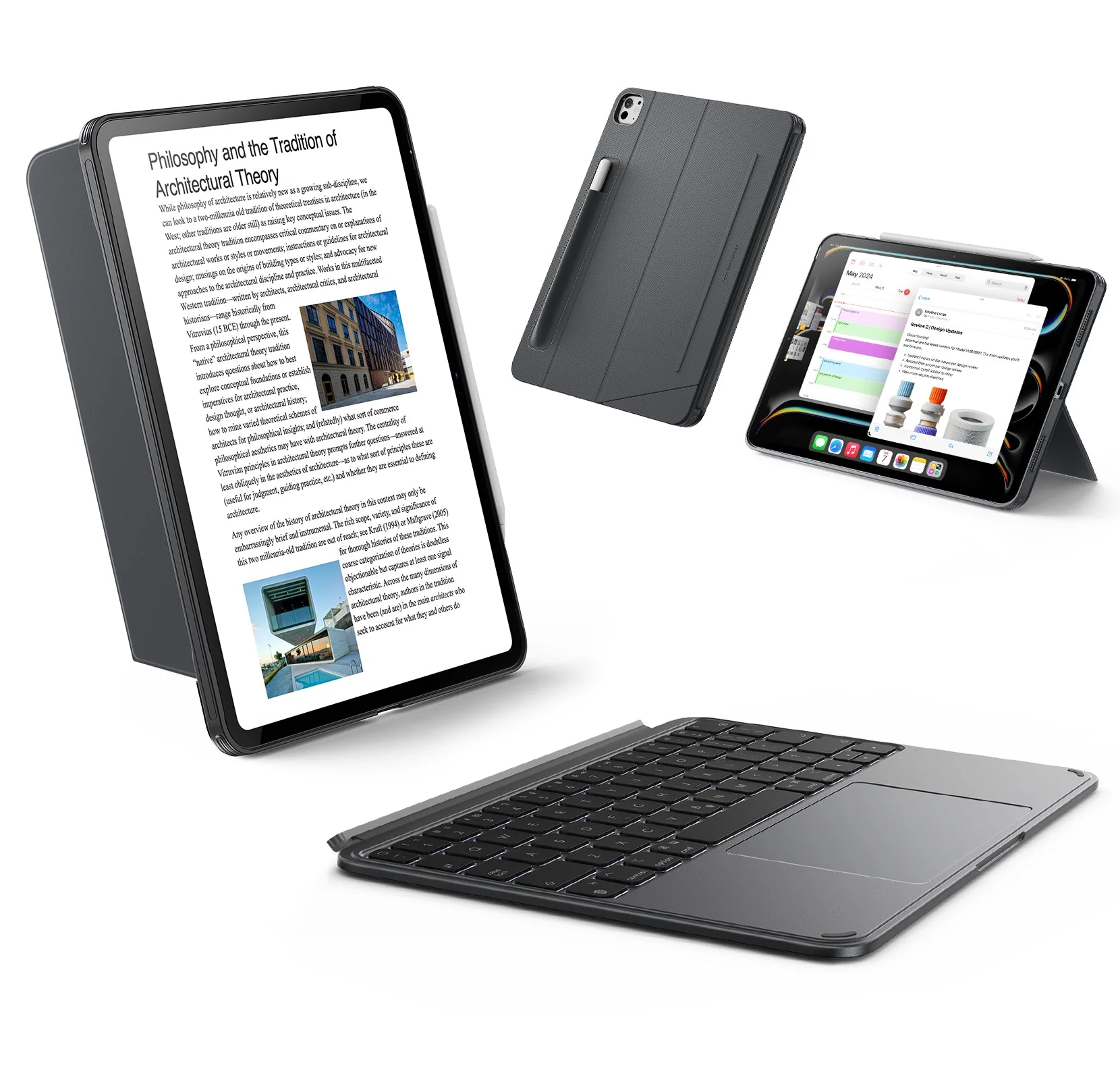 iPad Pro 11" (2024) Shift Keyboard Case (Detachable) - US Layout - Dark Gray