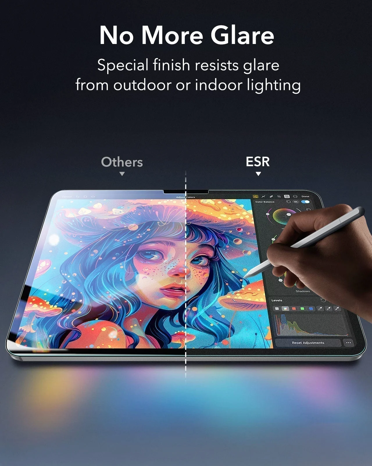 iPad Pro 11" (2025) Bundle Shift Magnetic Case & Armorite® Paper-Feel Protection - Red - Image 14