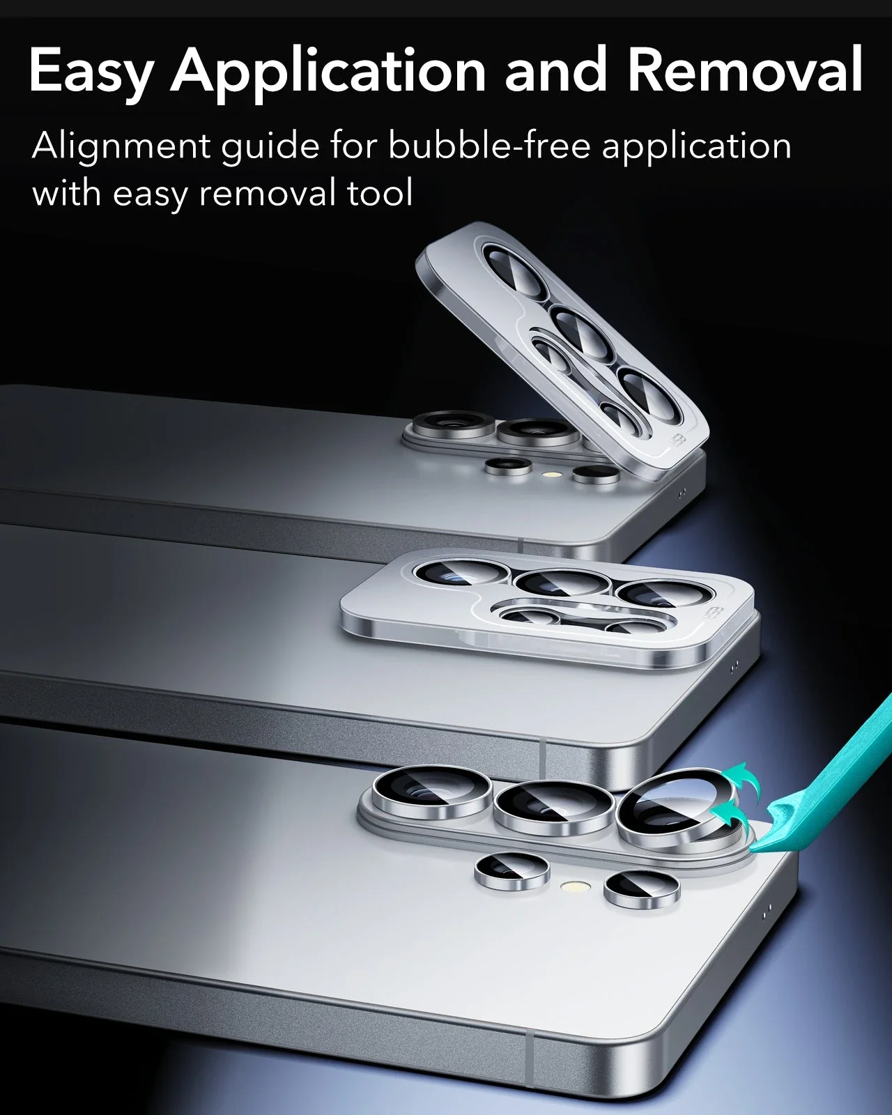 Galaxy S26 Ultra Armorite® Camera Lens Protector - Silver - Image 7