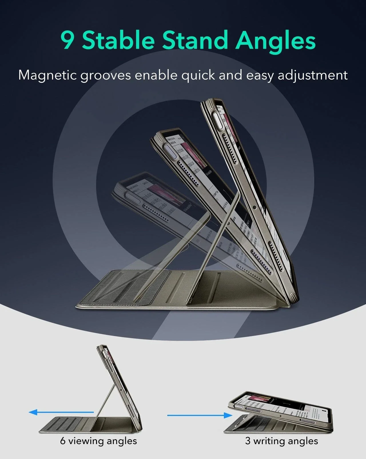 iPad Air 11" (M4) 2026 Shift Magnetic Case - Titanium - Image 7