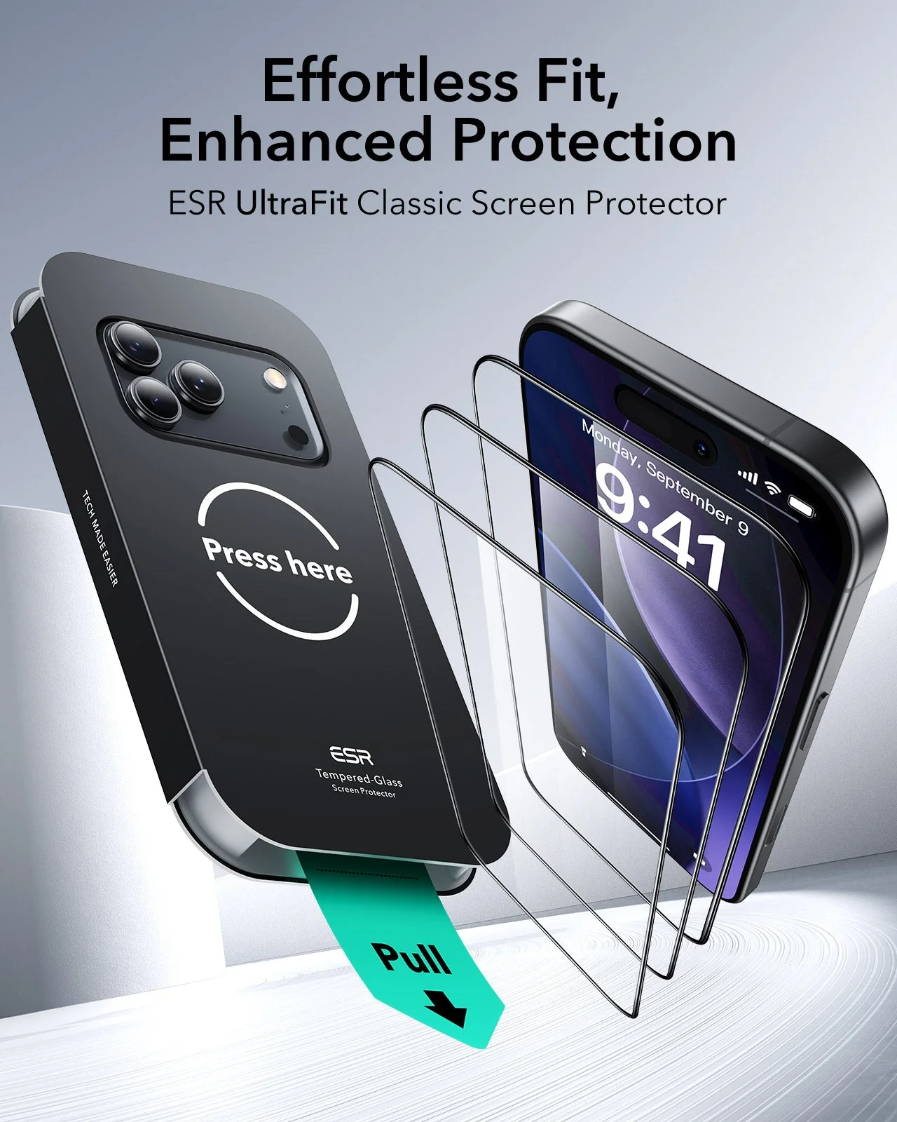iPhone 17 Pro UltraFit Classic Screen Protector - 3 Pack - Image 2